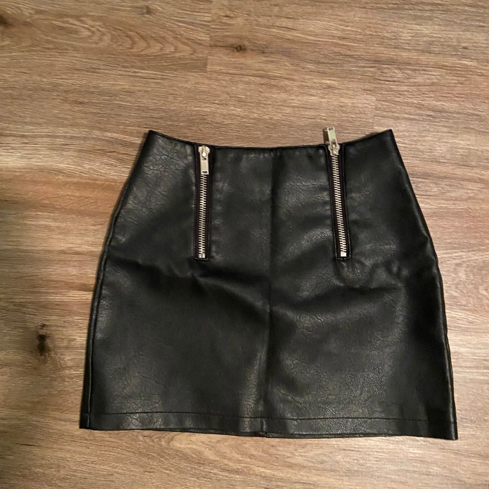 Forever 21 Leather Mini Skirt